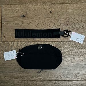 Lululemon Double Zip Mini Pouch & Never Lost Keychain Bundle - NWT
